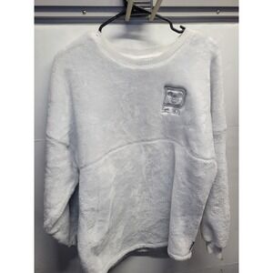 Walt Disney World Spirit‎ Jersey Plush Fleece Sweatshirt White Size S